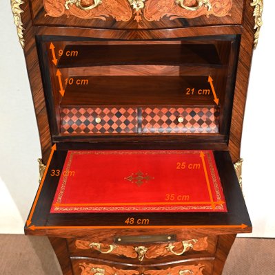 Late 19th Century Secretary in Marquetry-RVK-1402404