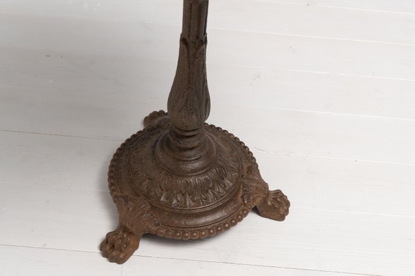 Late 19th Century Swedish Round Solid Cast Iron Table-MJF-1252349