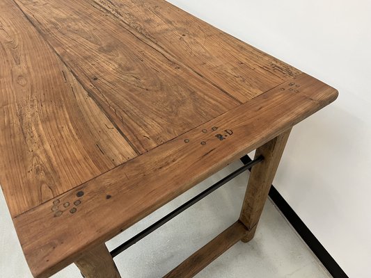 Late 19th Cetury French Farm Table in Cherry, 1890s-WKI-1752605