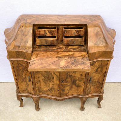 Late 19th to Early 20th Century Walnut Briar Secretaire-BEW-1313264