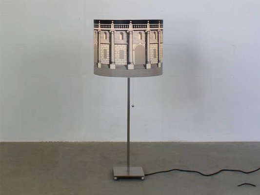 Late 20th Century Italian Fornasetti Table & Floor Lamps, Set of 2-ID-1225536