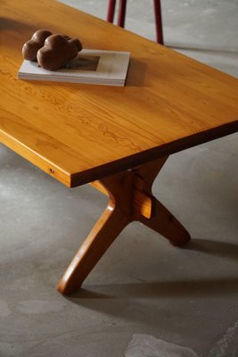 Late 20th Century Modern Danish Pine Rectangular Coffee Table, 1960s-MXF-1385303