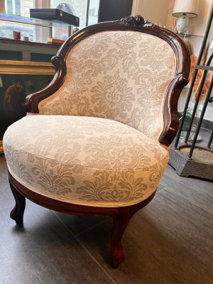 Late Biedermeier Armchair, 1860s-SEI-1408035