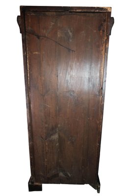 Late Dark Polished Mahogany Empire Tall Cabinet-UY-999249