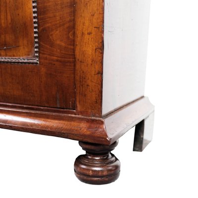 Late Dark Polished Mahogany Empire Tall Cabinet-UY-999249