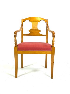 Late Empire Birch Armchairs, 1840s, Set of 2-UY-1157920