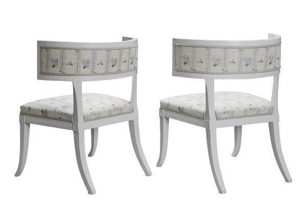 Late Swedish Gustavian Klismos Chairs, 1790s, Set of 2-PSQ-2023657