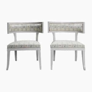 Late Swedish Gustavian Klismos Chairs, 1790s, Set of 2-PSQ-2023657