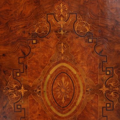 Late Victorian Cabinet in Burl Veneer, Italy, Late 19th Century-VMM-2042308