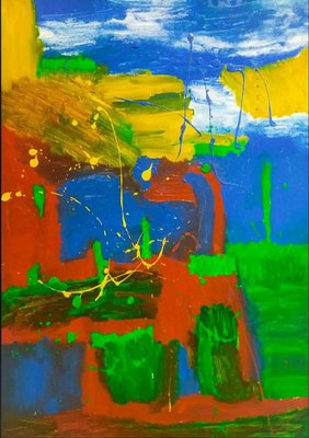 Laura Placa, Landscape, Original Acrylic on Canvas, 2021-ZCI-1379183