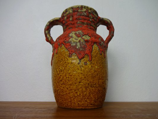 Lava 1771-22 Ceramic Vase from Übelacker Keramik, Germany, 1970s-RDW-1665156