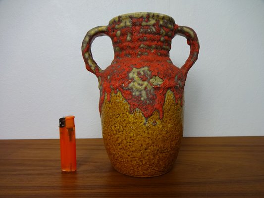 Lava 1771-22 Ceramic Vase from Übelacker Keramik, Germany, 1970s-RDW-1665156