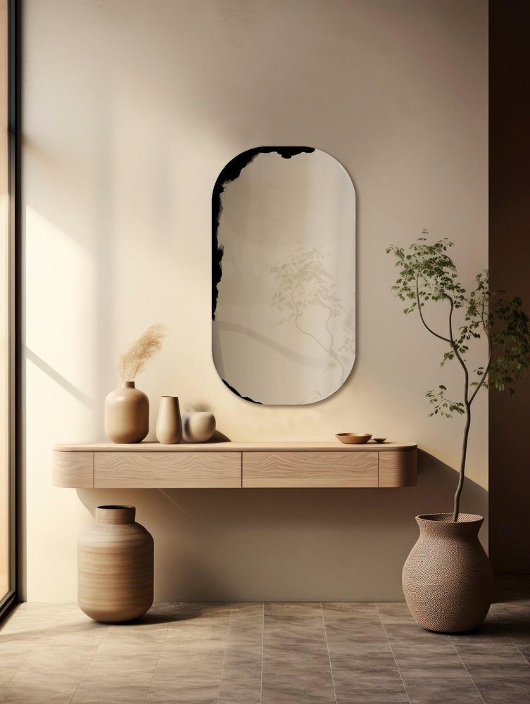 Lava Rounded Corners Wall Mirror by Slow Design