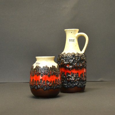 Lawa Vases from Bay Keramik, 1970s, Set of 2-AOU-1732296