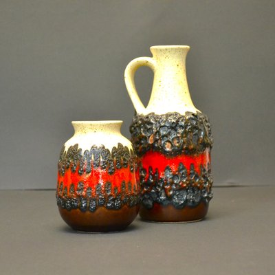 Lawa Vases from Bay Keramik, 1970s, Set of 2-AOU-1732296