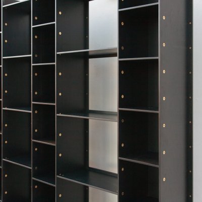 LB72 Bookcase with Brass Details by Marco Zanuso for Poggi, 1982-HZ-1791527