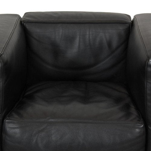 Lc-2 Armchair in Black Pelle Leather by Le Corbusier, 2000s