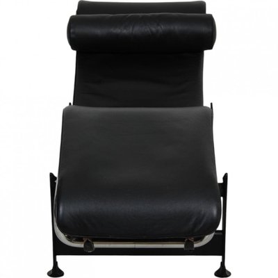 LC-4 Chaise Lounge in Black Leather from Le Corbusier, 2000s-MTD-2028746