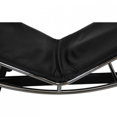 LC-4 Chaise Lounge in Black Leather from Le Corbusier, 2000s-MTD-2028746