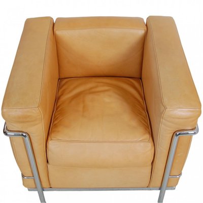 LC2 Chair in Natural Leather by Le Corbusier-MTD-1757686