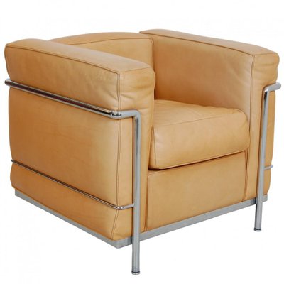 LC2 Chair in Natural Leather by Le Corbusier-MTD-1757686