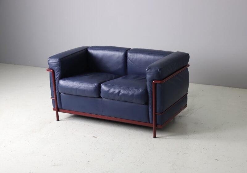 LC2 Sofa by Le Corbusier for Cassina, 1980