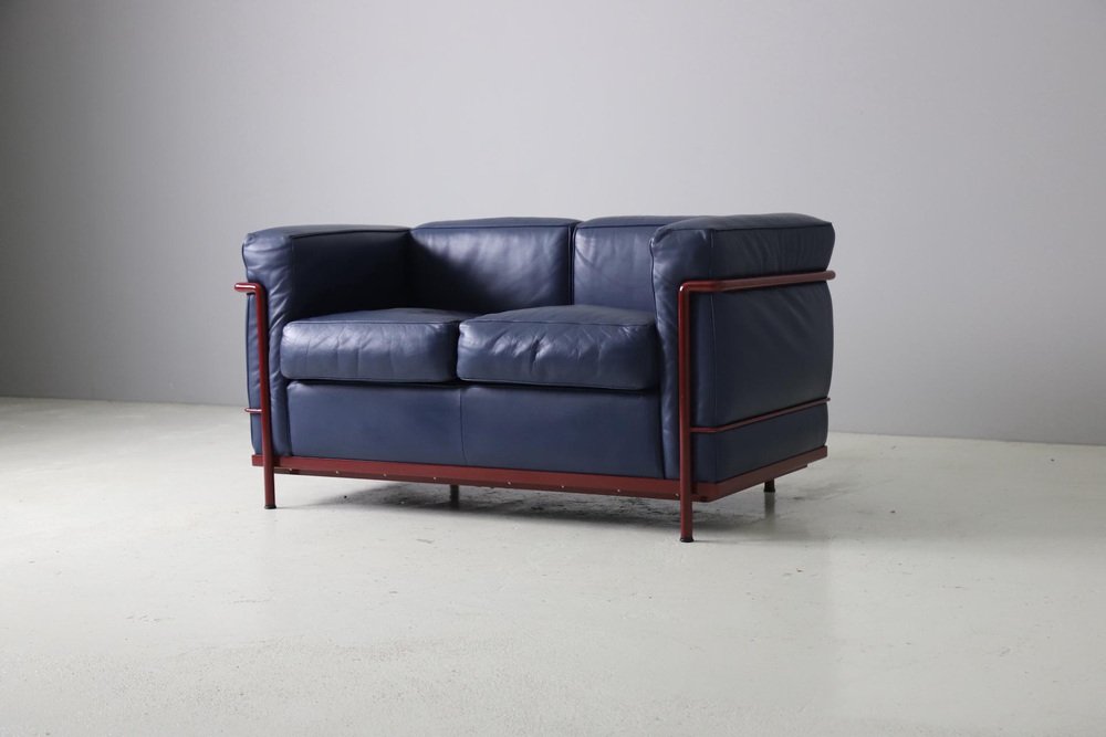 LC2 Sofa by Le Corbusier for Cassina, 1980