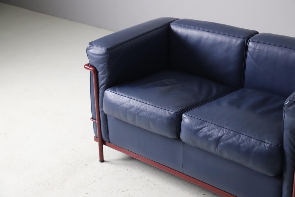 LC2 Sofa by Le Corbusier for Cassina, 1980