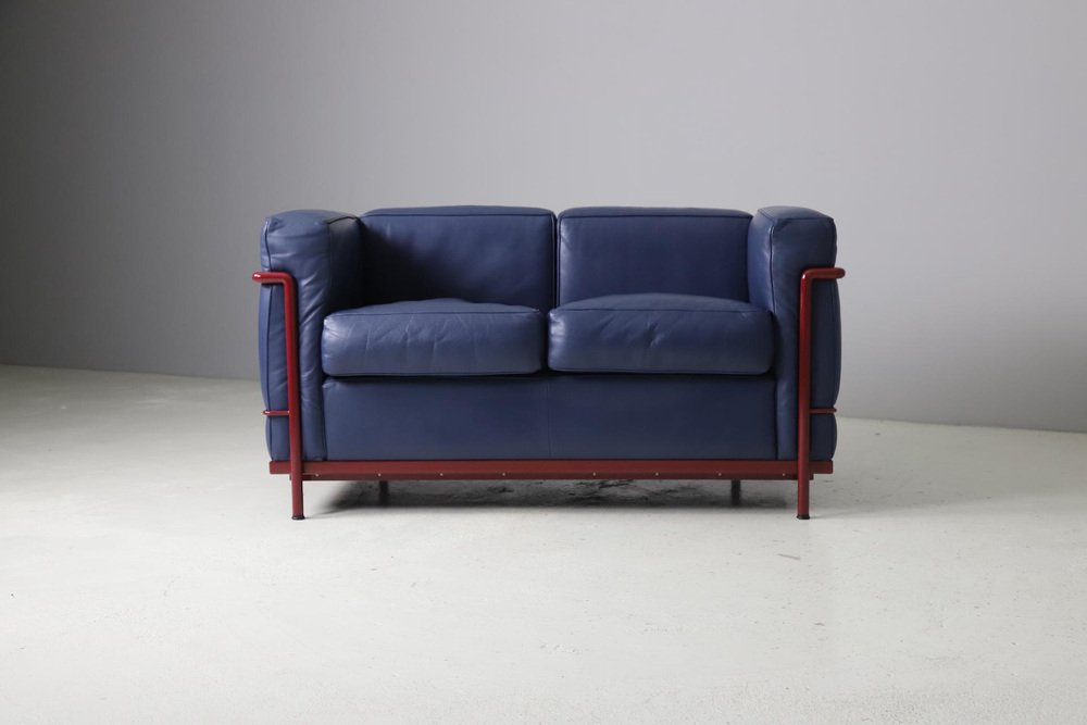 LC2 Sofa by Le Corbusier for Cassina, 1980