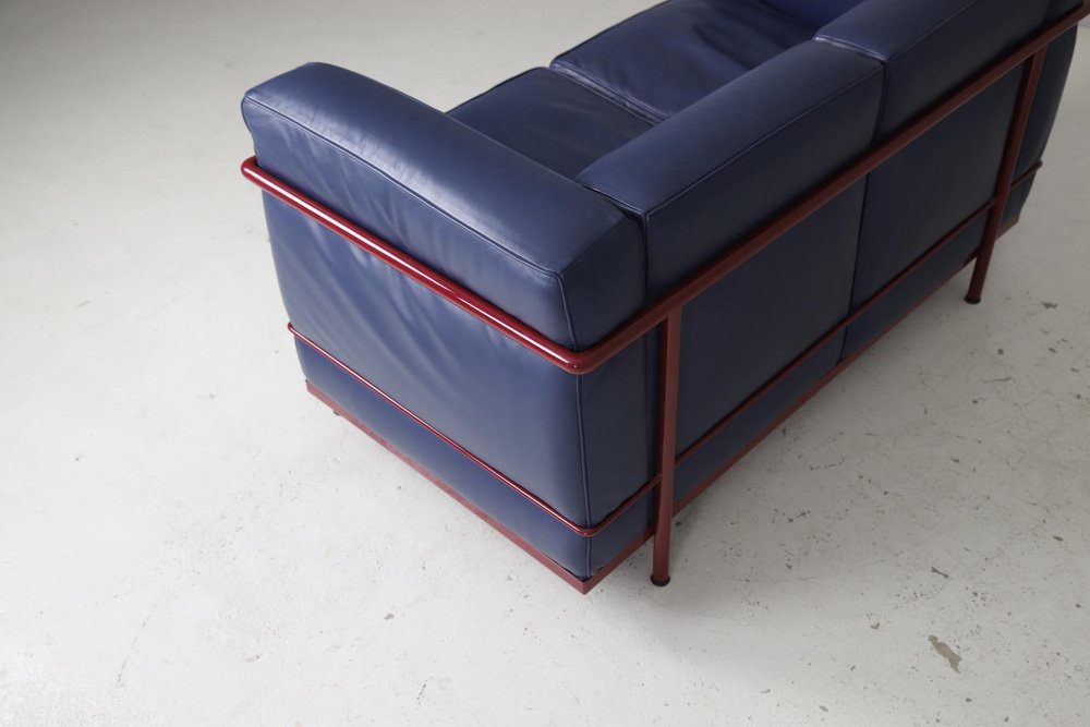 LC2 Sofa by Le Corbusier for Cassina, 1980