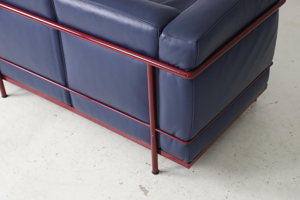 LC2 Sofa by Le Corbusier for Cassina, 1980