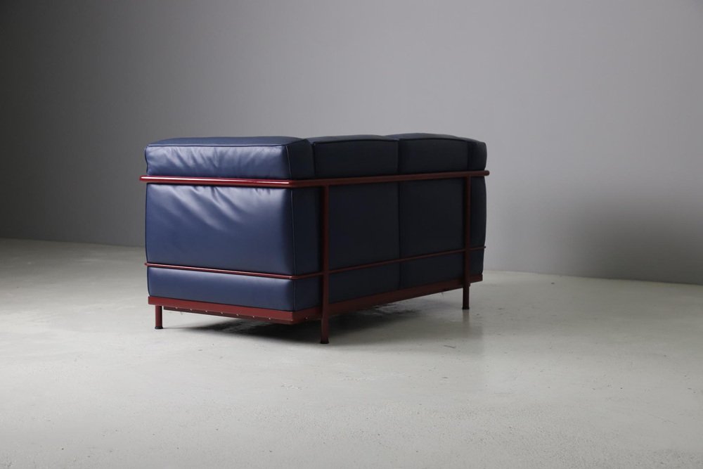 LC2 Sofa by Le Corbusier for Cassina, 1980