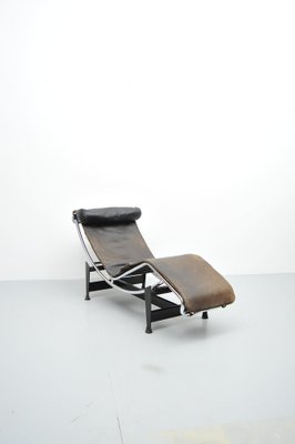 Lc4 Lounge Chair by Pierre Jeanneret & Charlotte Perriand for Cassina, 1960s-ZE-1822158