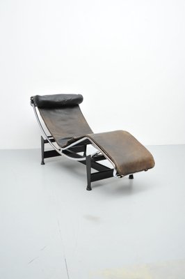 Lc4 Lounge Chair by Pierre Jeanneret & Charlotte Perriand for Cassina, 1960s-ZE-1822158