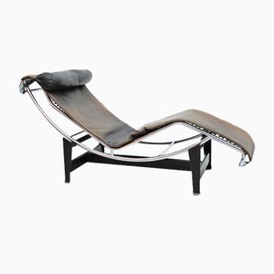 Lc4 Lounge Chair by Pierre Jeanneret & Charlotte Perriand for Cassina, 1960s-ZE-1822158