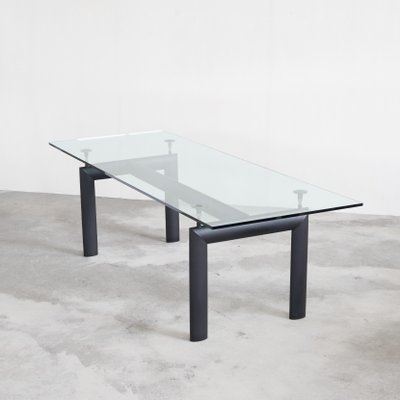 LC6 Airplane Tube Dining Table by Le Corbusier, Perriand and Jeanneret for Cassina, 1990s-LPQ-1779832