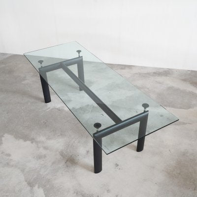 LC6 Airplane Tube Dining Table by Le Corbusier, Perriand and Jeanneret for Cassina, 1990s-LPQ-1779832