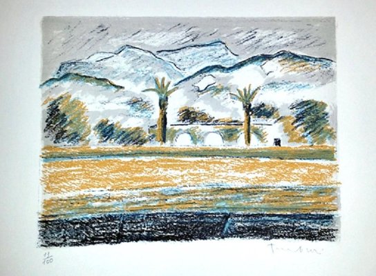 Le Apuane Dal Forte - Original Lithograph by Orfeo Tamburi - 1970s 1970s-ZCI-762045