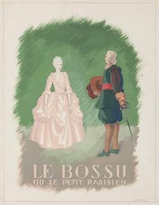 Le Bossu - Original Drawing In Tempera - Early 20th Century Early 20th Century-ZCI-779356