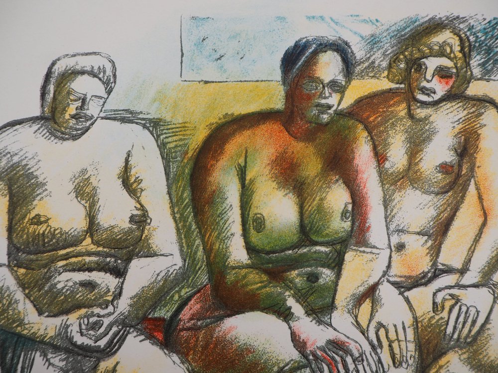 Le Corbusier, Three Nudes, 1938, Lithograph