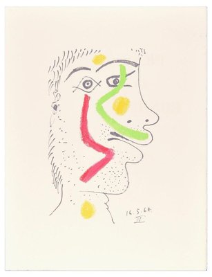 Le goût du Bonheur - 16.5.64 IV - Original Lithograph After P. Picasso 1998-ZCI-757062