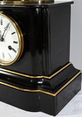 Le Joueur de Flute Clock in Marble and Bronze, Mid-19th Century-RVK-1764616