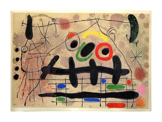 Le Lézard aux Plumes d’Or - Original LIthograph by Joan Mirò - 1971 1971