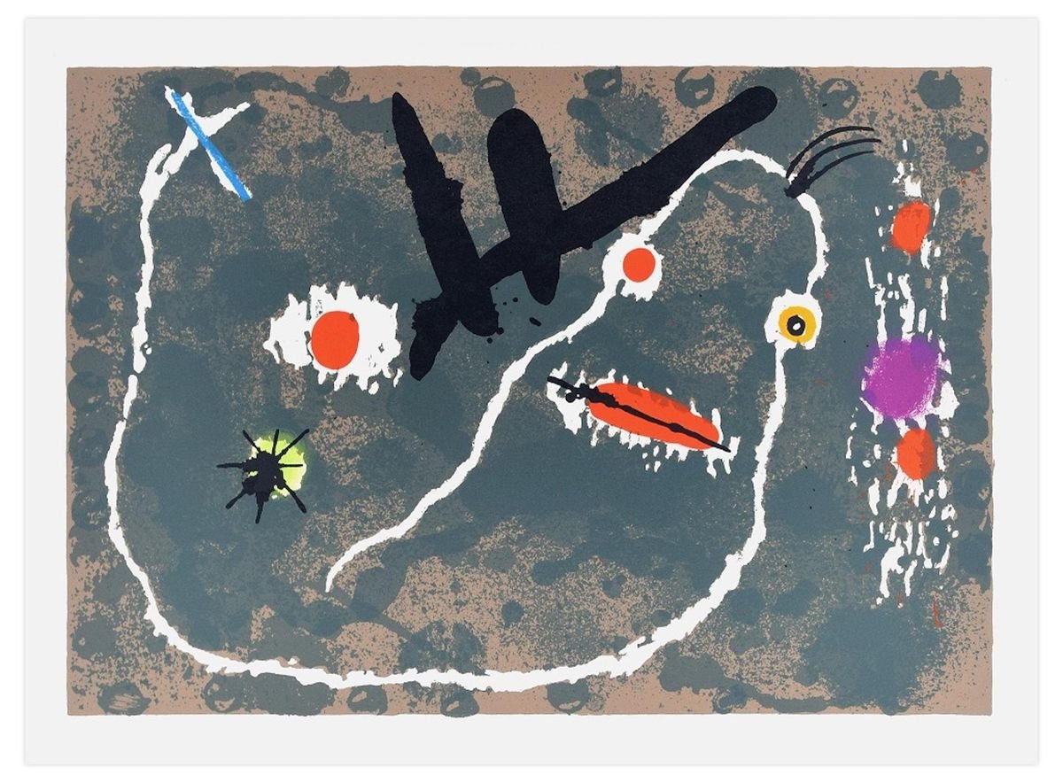 Le Lézard aux Plumes d'Or - Original Lithograph by Joan Mirò - 1971 1971