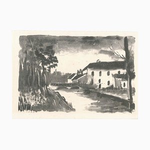 Le Moulin de La Naze - Original lithograph by M. de Vlaminck - 1925-26 1925/26-ZCI-755088