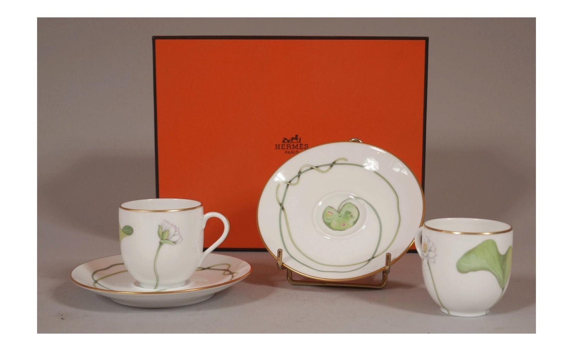 Le Nil Coffee Cups from Hermes Paris, Set of 2