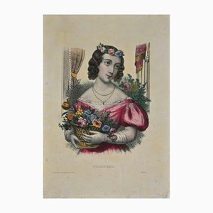 Le Printemps, Original Lithograph, 19th-Century-ZCI-1163894