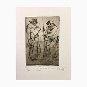 Le Releve - Original Etching by Anselmo Bucci - 1915 1915-ZCI-761911