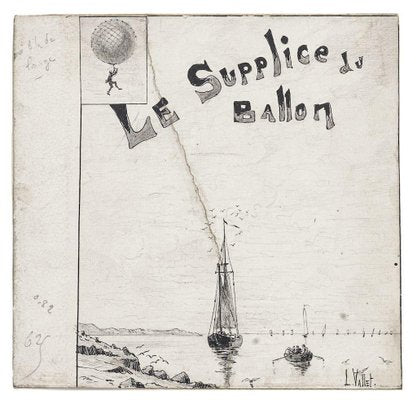 Le Supplice du Ballon - Ink and Pencil on Cardboard - L. Vallet - 20th century 20th century-ZCI-758082