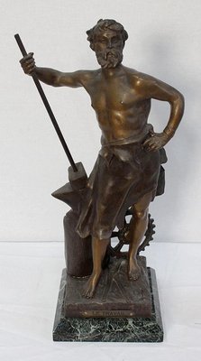 Le Travail, Victor Rousseau, Early 20th-Century, Bronze-RVK-1077431